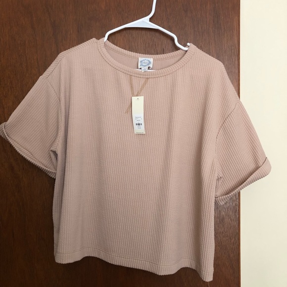 Becca Boxy Soft Rib Knit Tee - Picture 3 of 9
